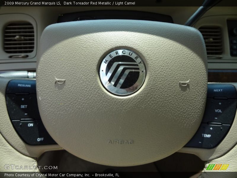 Dark Toreador Red Metallic / Light Camel 2009 Mercury Grand Marquis LS