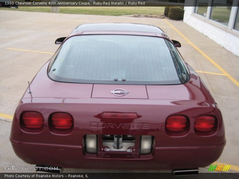 Ruby Red Metallic / Ruby Red 1993 Chevrolet Corvette 40th Anniversary Coupe