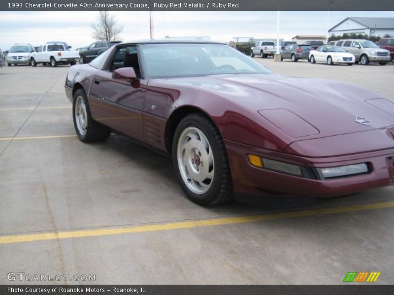 Ruby Red Metallic / Ruby Red 1993 Chevrolet Corvette 40th Anniversary Coupe