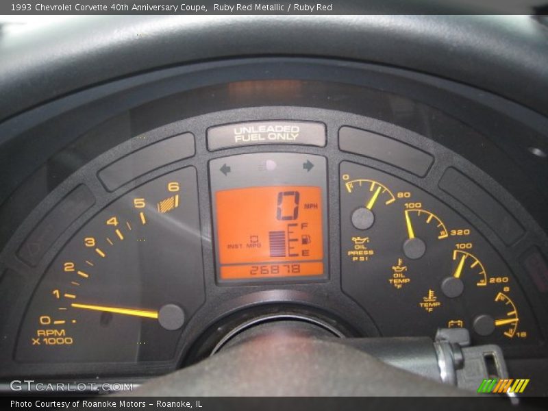  1993 Corvette 40th Anniversary Coupe 40th Anniversary Coupe Gauges