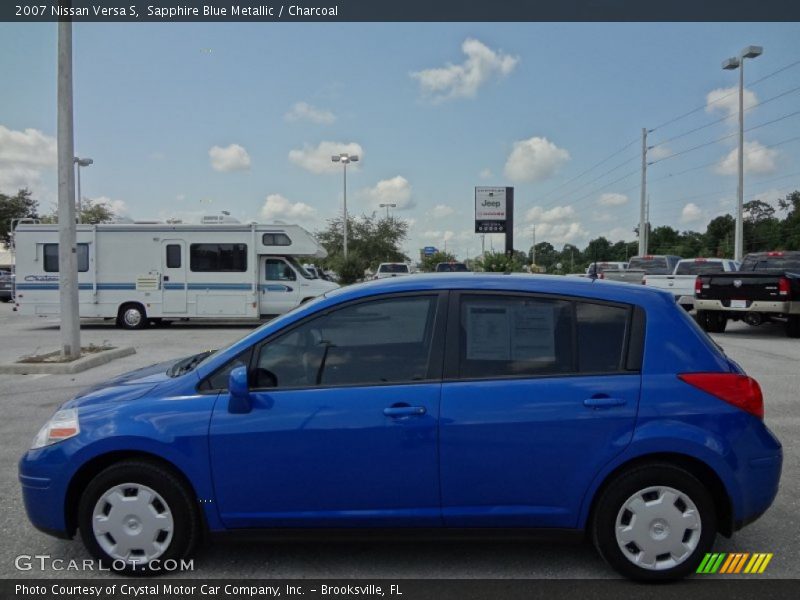 Sapphire Blue Metallic / Charcoal 2007 Nissan Versa S