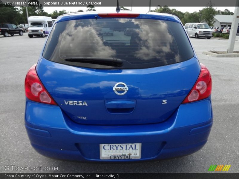 Sapphire Blue Metallic / Charcoal 2007 Nissan Versa S