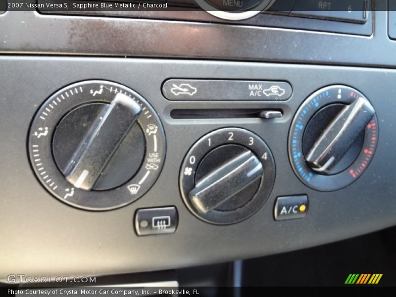 Sapphire Blue Metallic / Charcoal 2007 Nissan Versa S