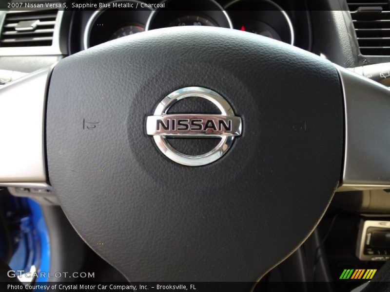 Sapphire Blue Metallic / Charcoal 2007 Nissan Versa S