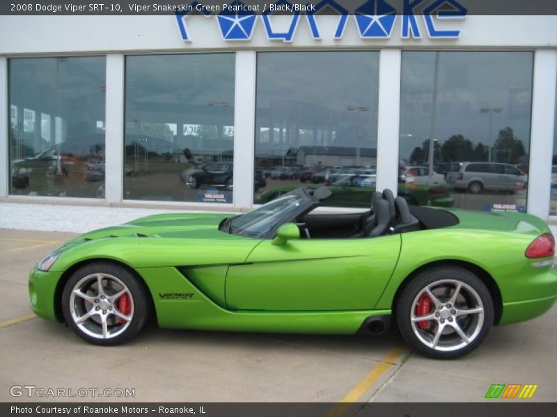 Viper Snakeskin Green Pearlcoat / Black/Black 2008 Dodge Viper SRT-10