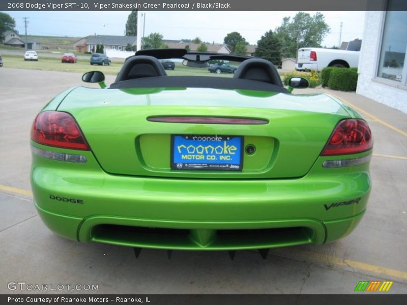 Viper Snakeskin Green Pearlcoat / Black/Black 2008 Dodge Viper SRT-10