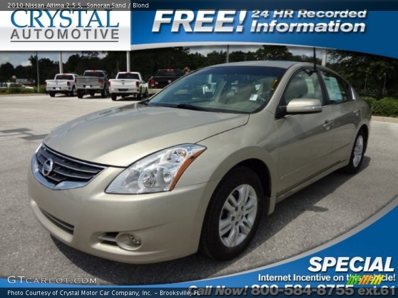 Sonoran Sand / Blond 2010 Nissan Altima 2.5 S