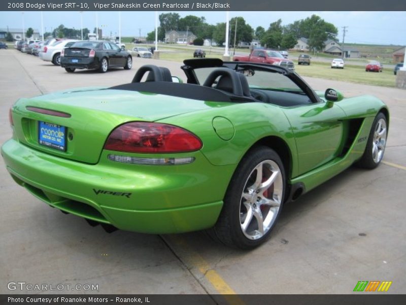 Viper Snakeskin Green Pearlcoat / Black/Black 2008 Dodge Viper SRT-10