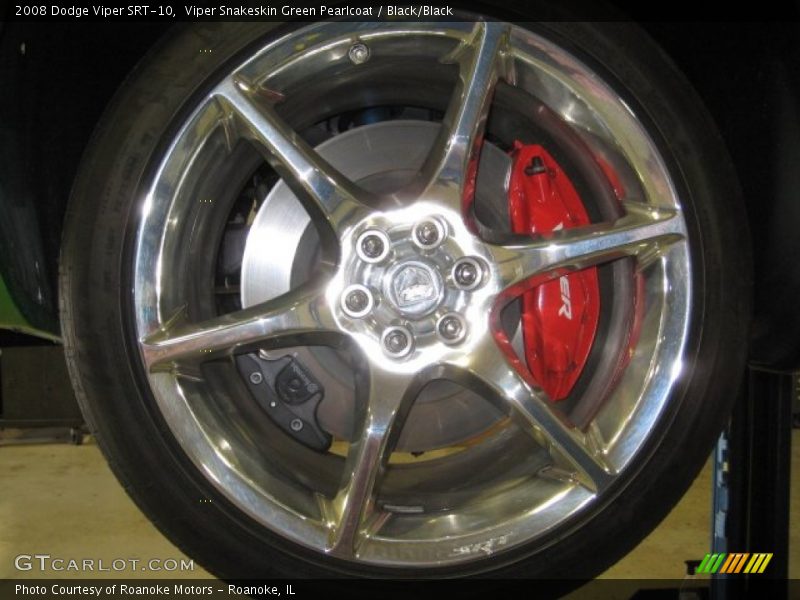 Viper Snakeskin Green Pearlcoat / Black/Black 2008 Dodge Viper SRT-10