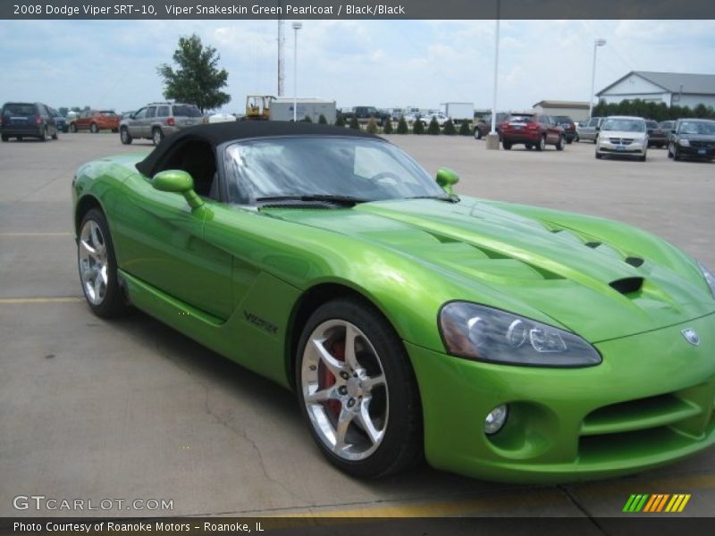 Viper Snakeskin Green Pearlcoat / Black/Black 2008 Dodge Viper SRT-10