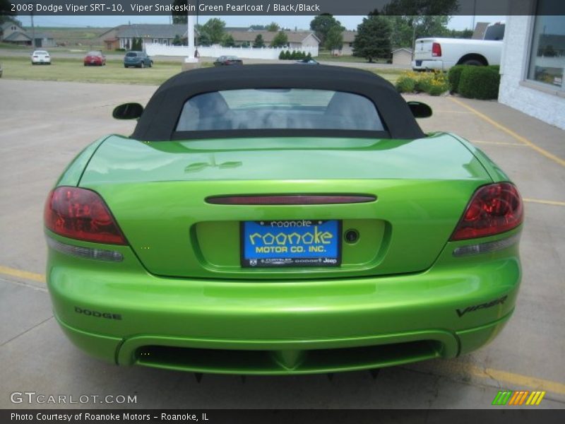 Viper Snakeskin Green Pearlcoat / Black/Black 2008 Dodge Viper SRT-10