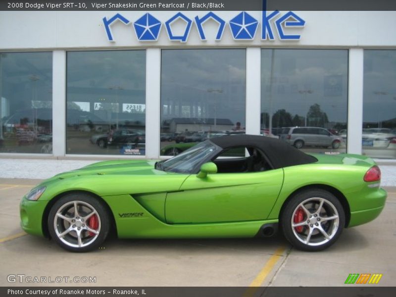 Viper Snakeskin Green Pearlcoat / Black/Black 2008 Dodge Viper SRT-10