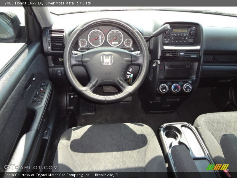 Silver Moss Metallic / Black 2005 Honda CR-V LX