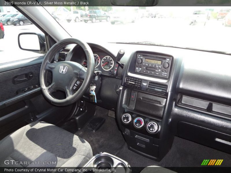 Silver Moss Metallic / Black 2005 Honda CR-V LX