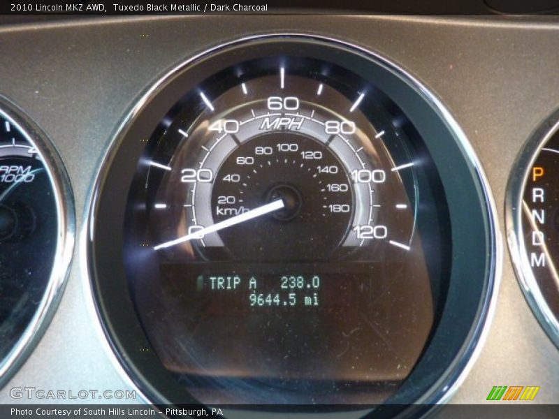 Tuxedo Black Metallic / Dark Charcoal 2010 Lincoln MKZ AWD