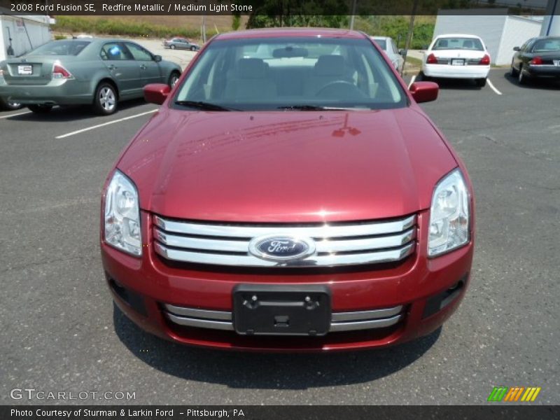 Redfire Metallic / Medium Light Stone 2008 Ford Fusion SE