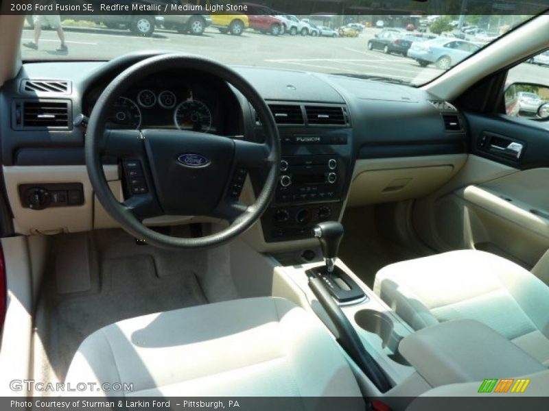 Redfire Metallic / Medium Light Stone 2008 Ford Fusion SE