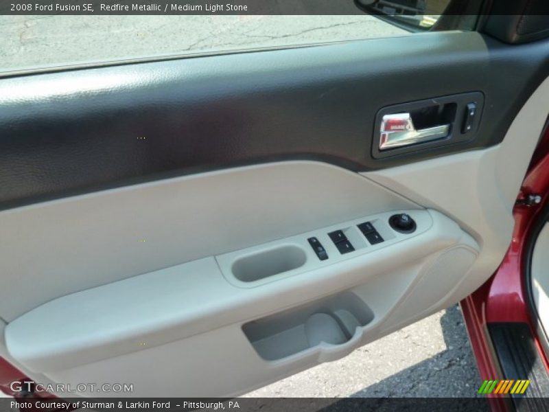 Redfire Metallic / Medium Light Stone 2008 Ford Fusion SE