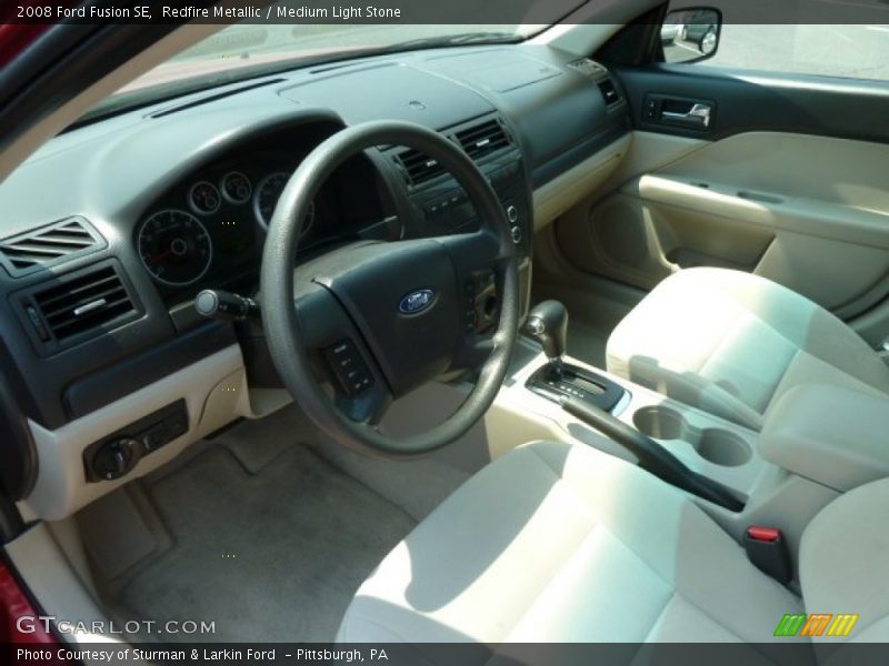 Redfire Metallic / Medium Light Stone 2008 Ford Fusion SE