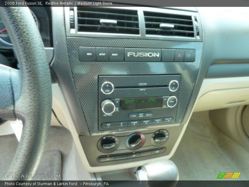 Redfire Metallic / Medium Light Stone 2008 Ford Fusion SE