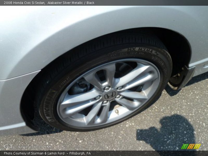 Alabaster Silver Metallic / Black 2008 Honda Civic Si Sedan