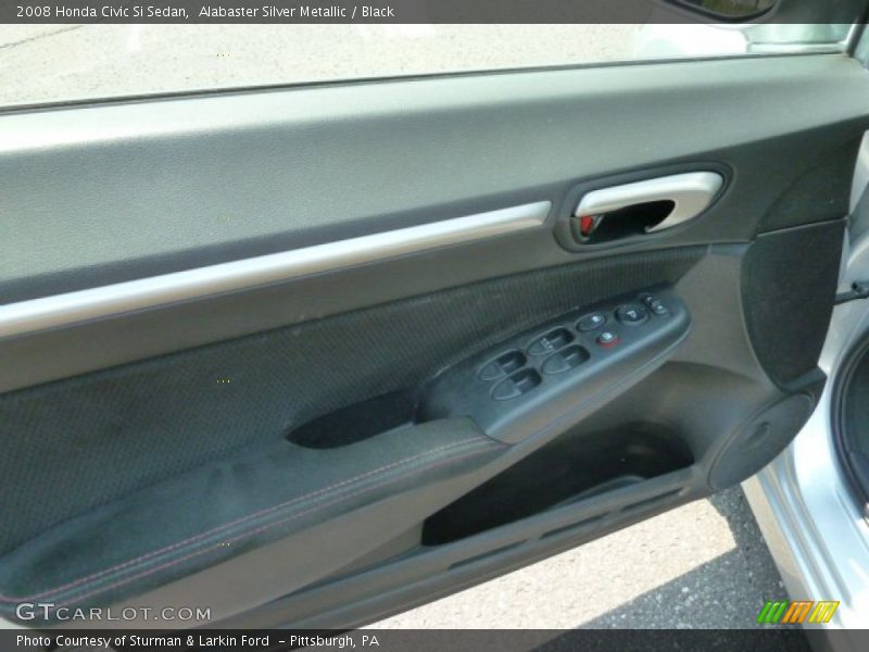 Alabaster Silver Metallic / Black 2008 Honda Civic Si Sedan