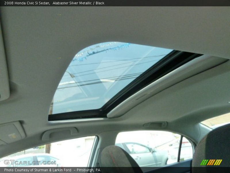 Alabaster Silver Metallic / Black 2008 Honda Civic Si Sedan