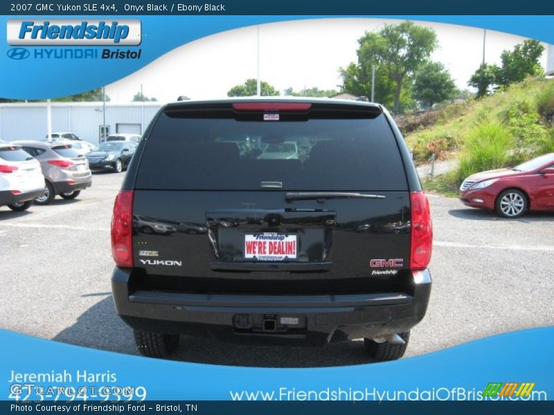 Onyx Black / Ebony Black 2007 GMC Yukon SLE 4x4