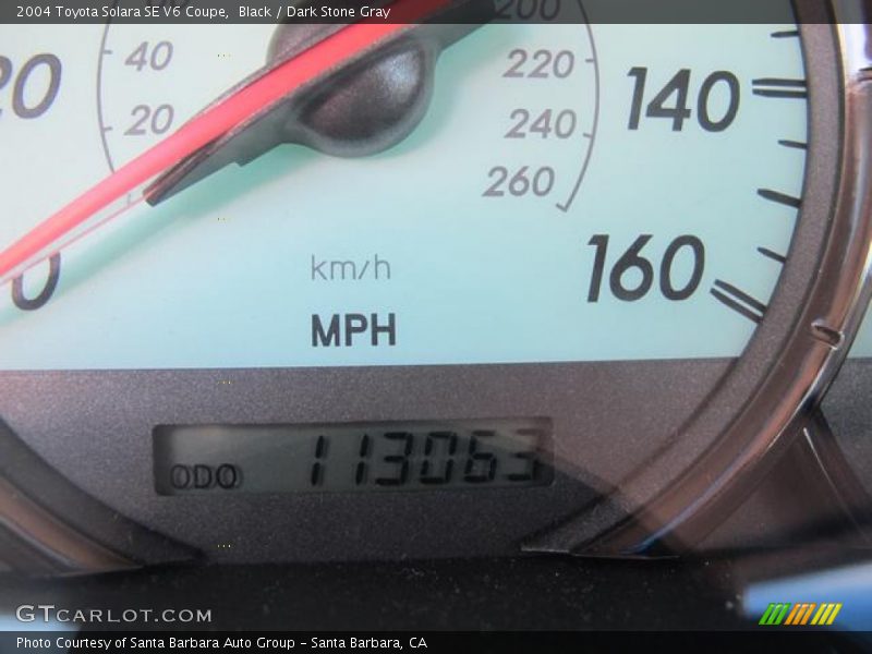 Black / Dark Stone Gray 2004 Toyota Solara SE V6 Coupe