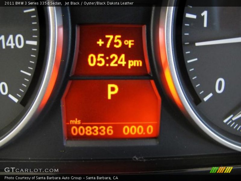 Jet Black / Oyster/Black Dakota Leather 2011 BMW 3 Series 335d Sedan