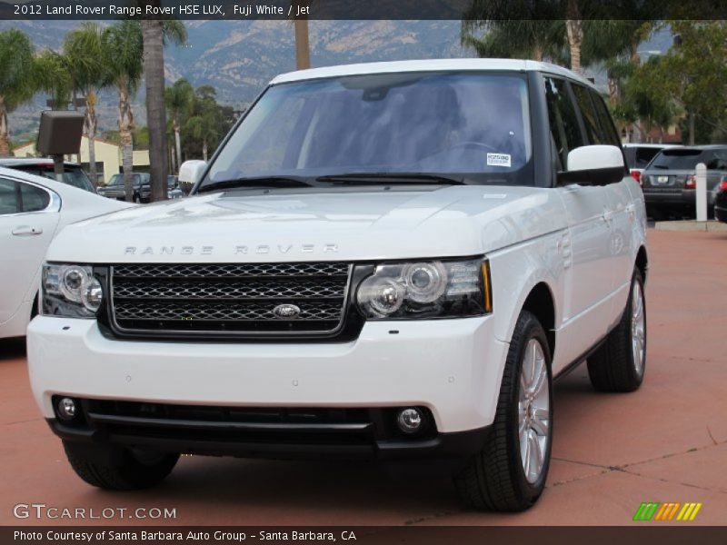 Fuji White / Jet 2012 Land Rover Range Rover HSE LUX