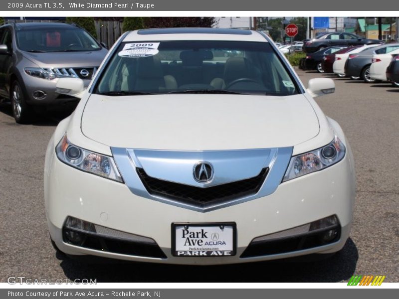 White Diamond Pearl / Taupe 2009 Acura TL 3.5
