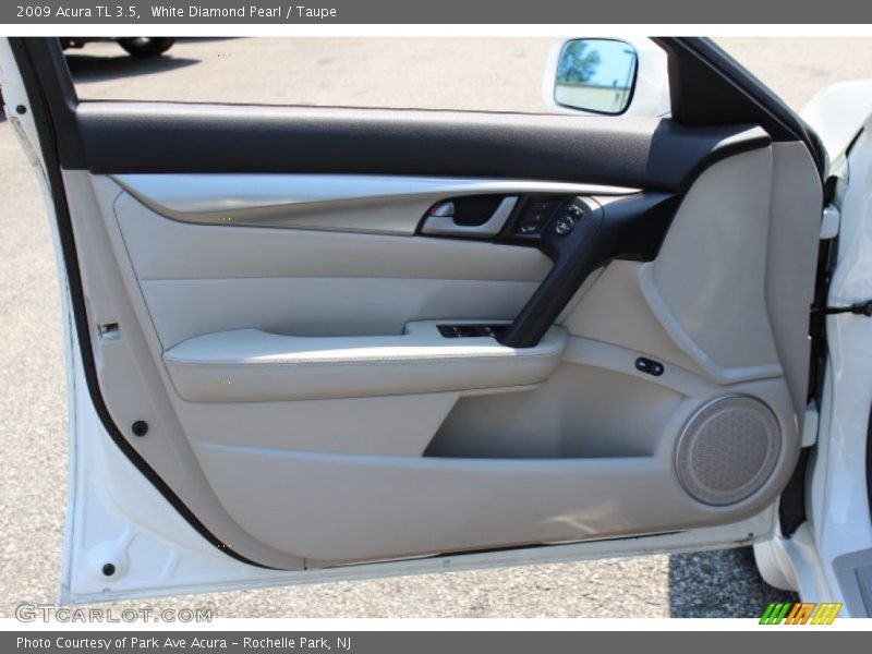 White Diamond Pearl / Taupe 2009 Acura TL 3.5