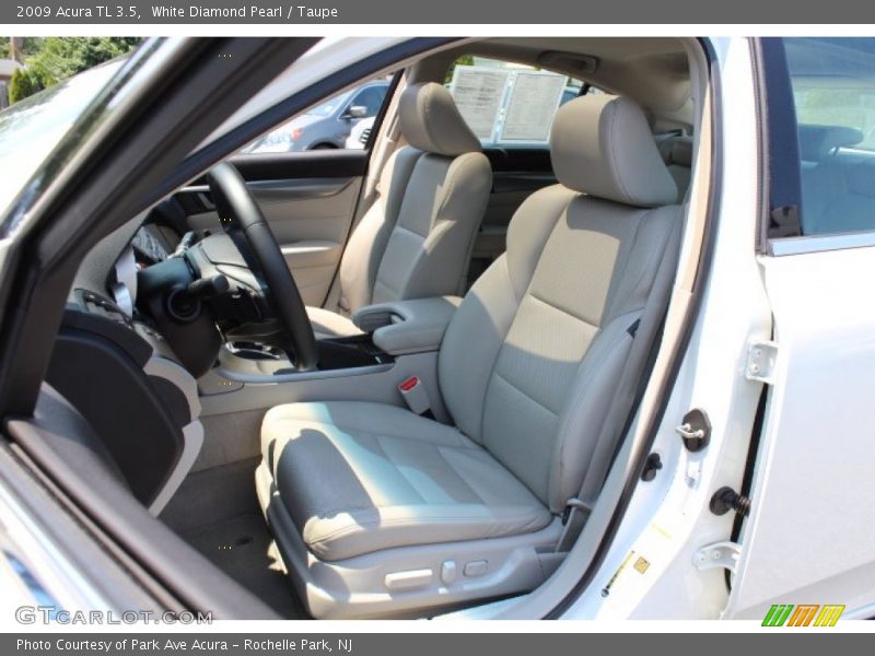 White Diamond Pearl / Taupe 2009 Acura TL 3.5