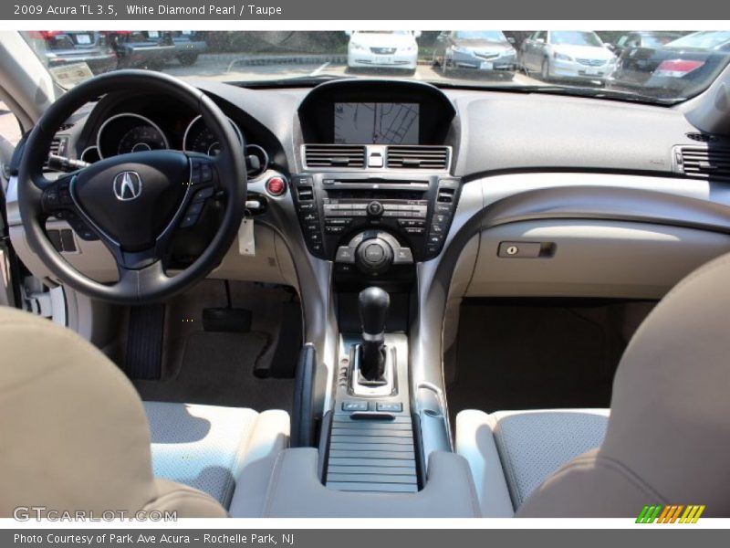 White Diamond Pearl / Taupe 2009 Acura TL 3.5