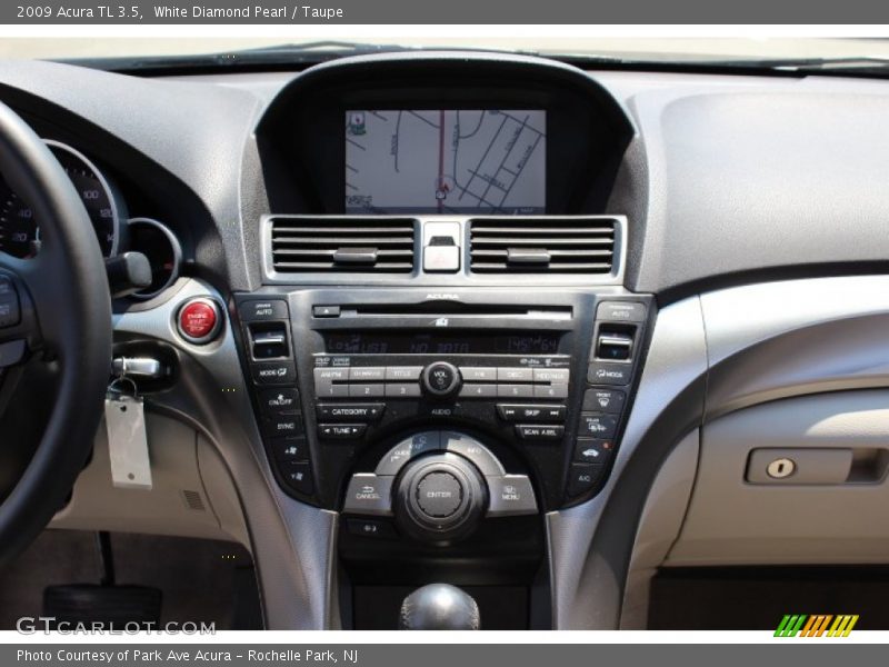 White Diamond Pearl / Taupe 2009 Acura TL 3.5