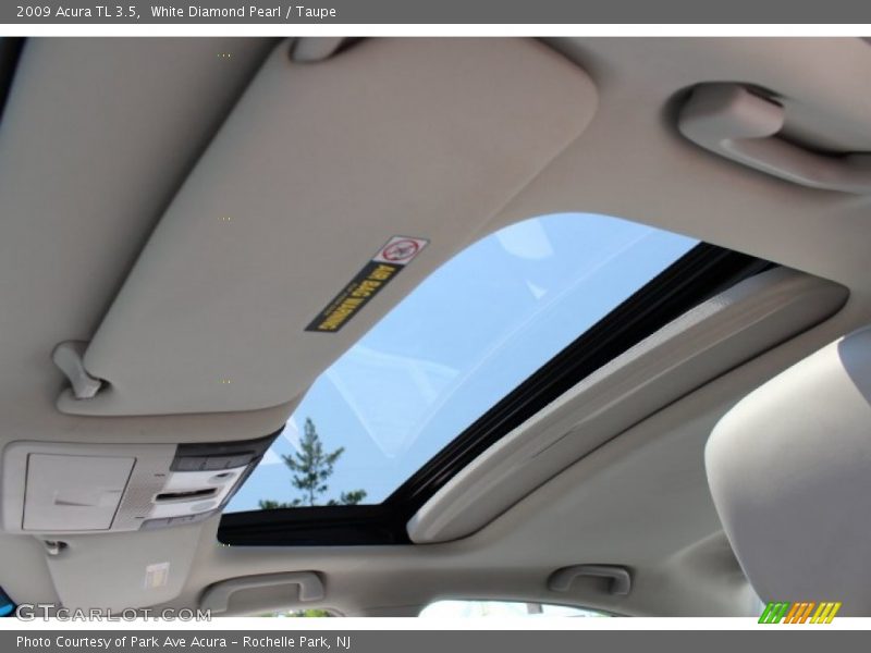 White Diamond Pearl / Taupe 2009 Acura TL 3.5