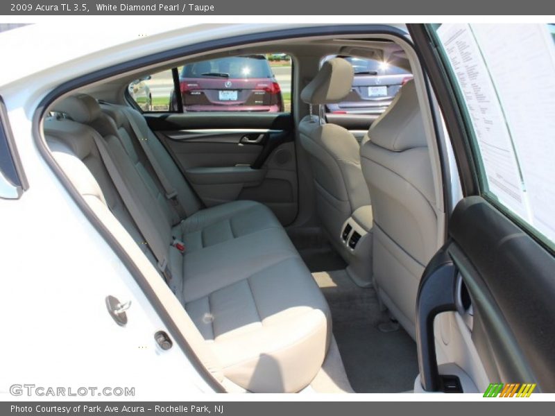 White Diamond Pearl / Taupe 2009 Acura TL 3.5