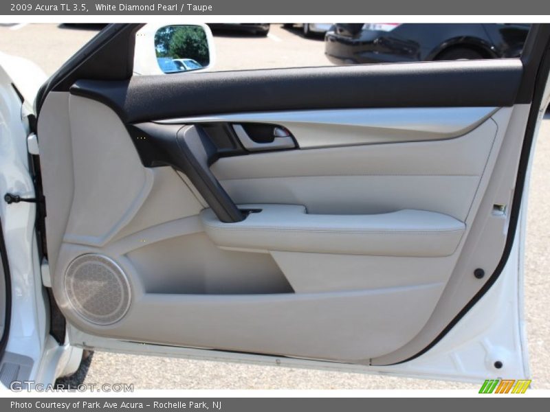 White Diamond Pearl / Taupe 2009 Acura TL 3.5