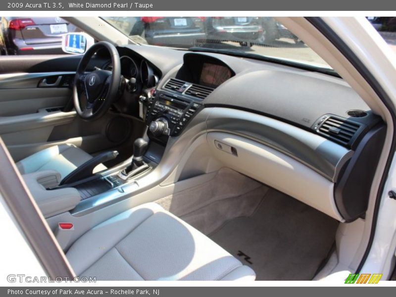 White Diamond Pearl / Taupe 2009 Acura TL 3.5