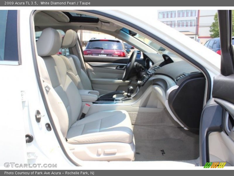 White Diamond Pearl / Taupe 2009 Acura TL 3.5