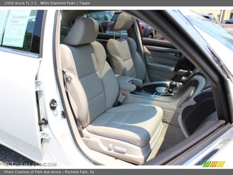 White Diamond Pearl / Taupe 2009 Acura TL 3.5
