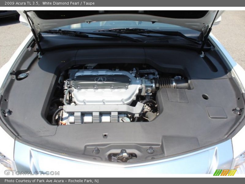 White Diamond Pearl / Taupe 2009 Acura TL 3.5