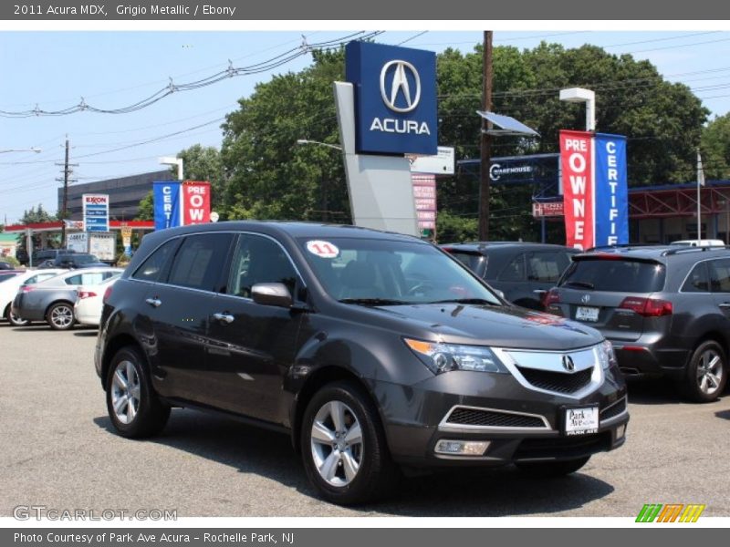 Grigio Metallic / Ebony 2011 Acura MDX