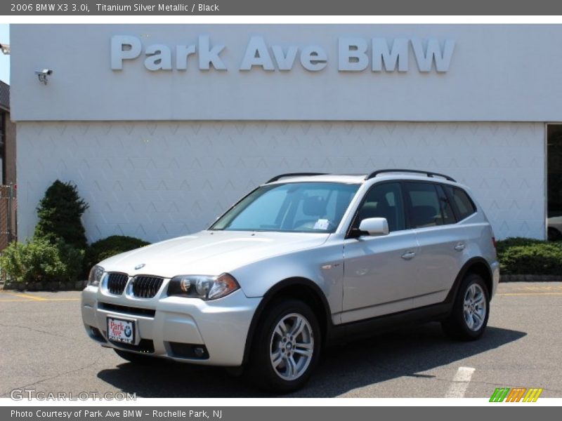 Titanium Silver Metallic / Black 2006 BMW X3 3.0i