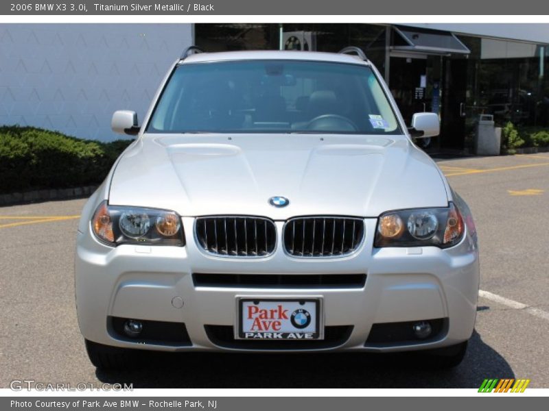 Titanium Silver Metallic / Black 2006 BMW X3 3.0i