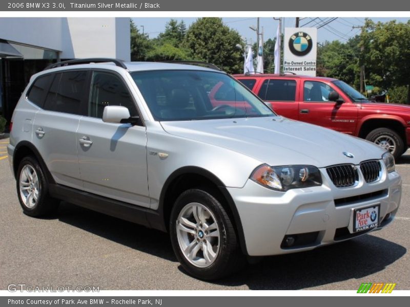 Titanium Silver Metallic / Black 2006 BMW X3 3.0i