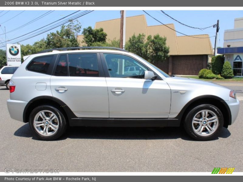 Titanium Silver Metallic / Black 2006 BMW X3 3.0i