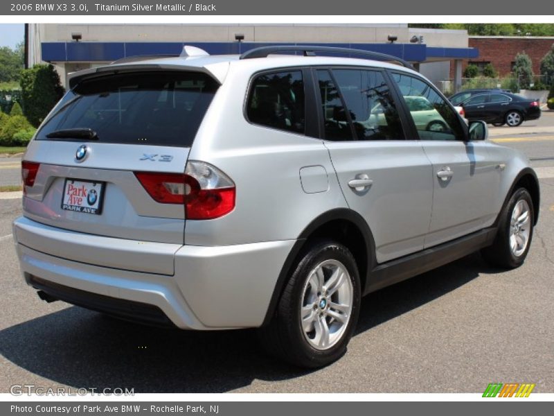Titanium Silver Metallic / Black 2006 BMW X3 3.0i