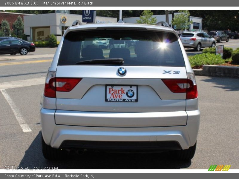 Titanium Silver Metallic / Black 2006 BMW X3 3.0i